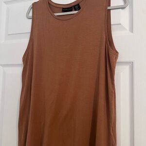 Adrienne Vittadini Sleeveless Tank Top - Chestnut